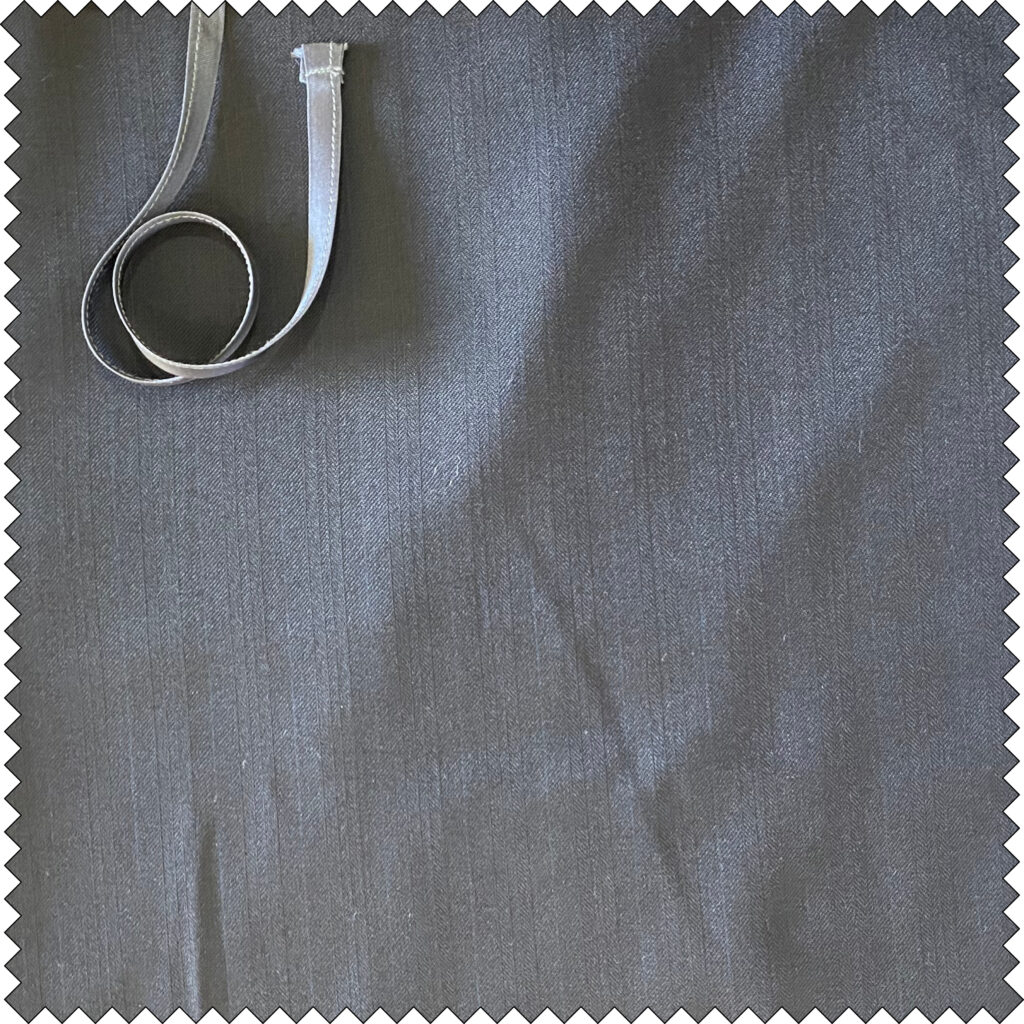 Vintage navy wool with smoke binding