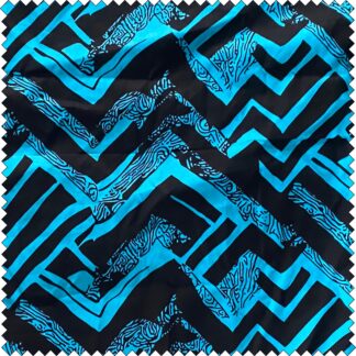 Uganda - turquoise and black